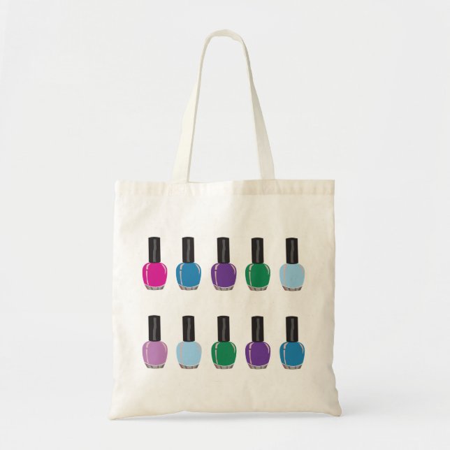 Bolso De Tela Comprador del esmalte de uñas (Frente)