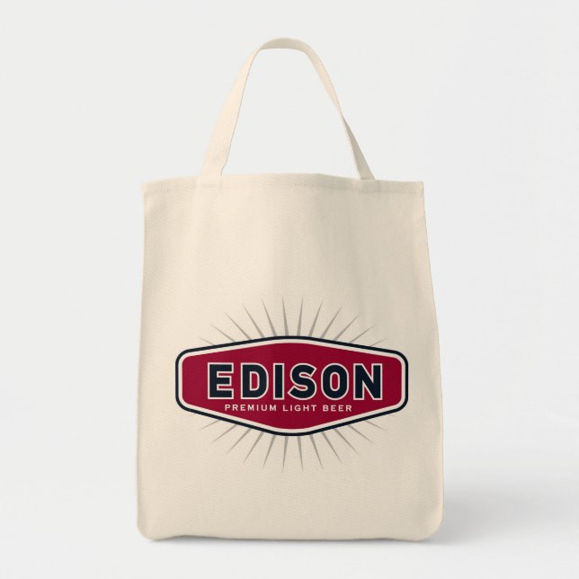 Bolso De Tela Comprador orgánico de Edison (Frente)