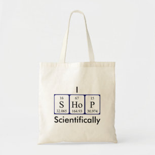 Bolso De Tela Comprar científicamente la palabra de tabla periód