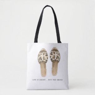 Bolso De Tela Comprar los zapatos   Ilustracion de moda acuarela