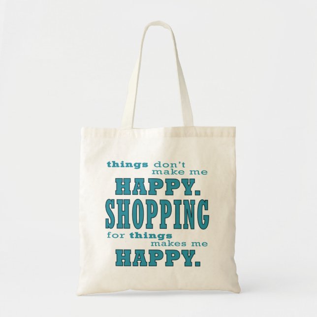 Bolso De Tela Comprar me hace feliz y divertida tienda en Verde  (Frente)