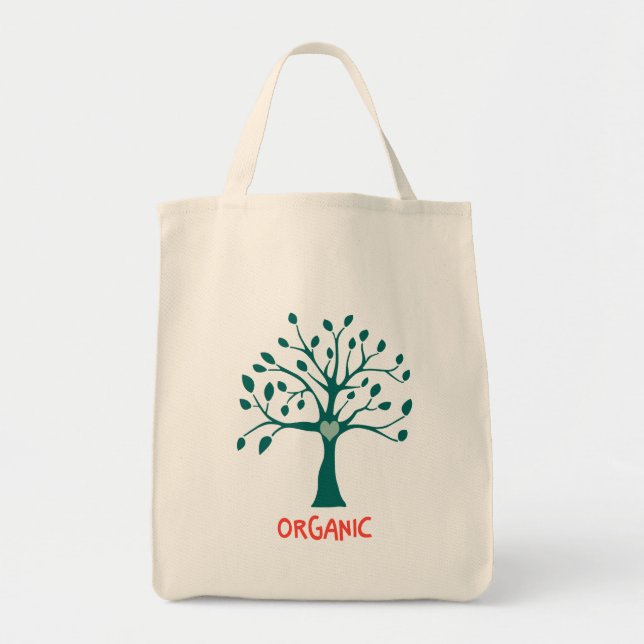 Bolso De Tela Comprar Tote de Compras Orgánicas (Frente)