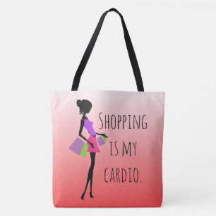 Bolso De Tela Compras divertidas y Guay son mi diversión cardio
