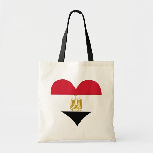Bolso De Tela Compre la bandera de Egipto (Frente)