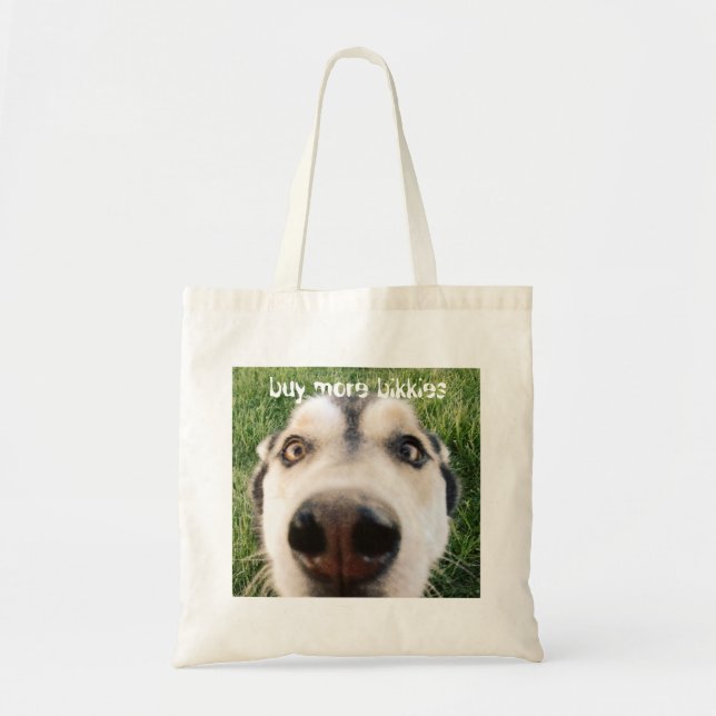 Bolso De Tela Compre más bikkies (Frente)