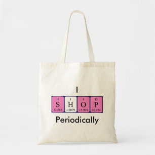 Bolso De Tela Compro periódicamente una tabla periódica de la pa