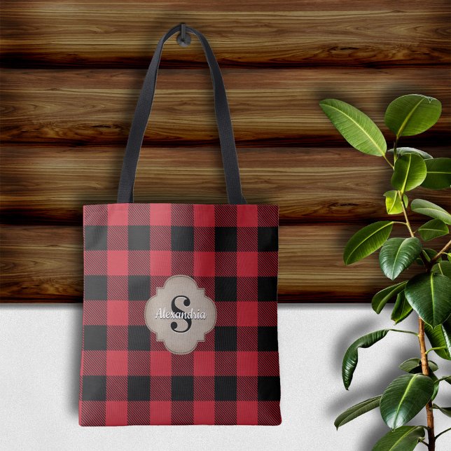 Bolso De Tela Comprobación de búfalo Moda rústica del país (Subido por el creador)