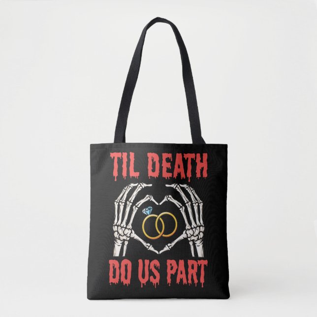 Bolso De Tela Compromiso De Halloween Hasta La Muerte (Anverso)