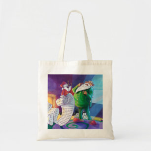Bolso De Tela Compruébalo dos veces Santa