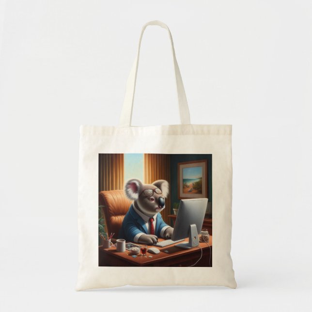 Bolso De Tela Computadora Koala (Frente)