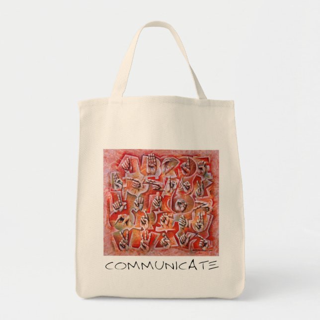 Bolso De Tela Comunique (Frente)