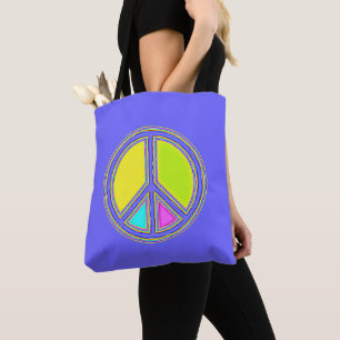 Bolso De Tela Con colores rellenados Firma PEACE 1