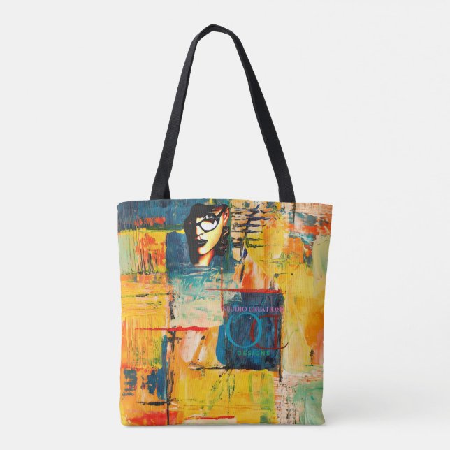 Bolso de tela con estampado  (Reverso)