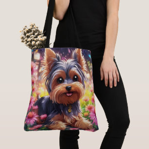 Bolso de tela con estampado integral (grande)