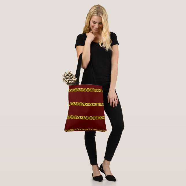 Bolso de tela con estampado integral (grande) (Puesto)