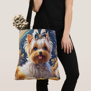 Bolso de tela con estampado integral (grande)