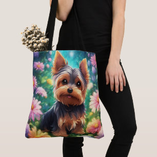 Bolso de tela con estampado integral (grande)
