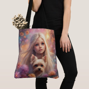 Bolso de tela con estampado integral (grande)