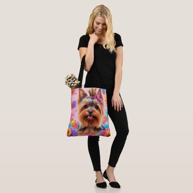 Bolso de tela con estampado integral (grande) (Puesto)