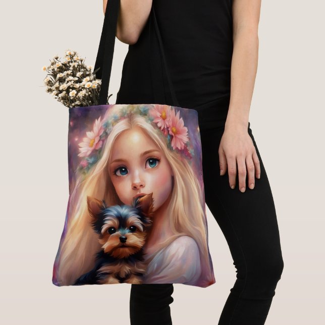 Bolso de tela con estampado integral (grande) (Detalle)