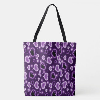 Bolso de tela con estampado integral (grande)