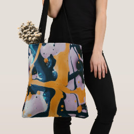 Bolso de tela con estampado integral (grande)