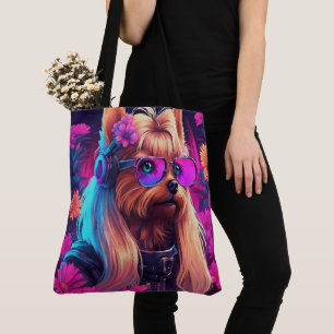 Bolso de tela con estampado integral (grande)