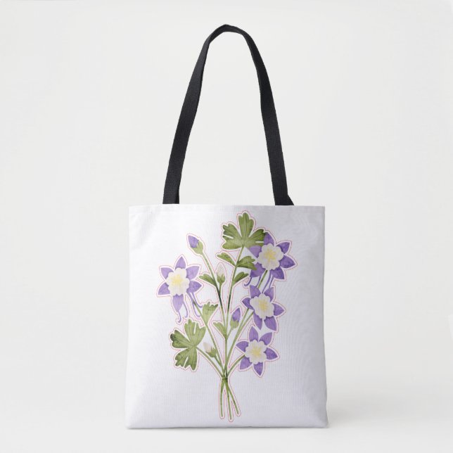 Bolso de tela con estampado integral (mediano) (Anverso)