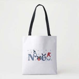 Bolso de tela con estampado integral (mediano)