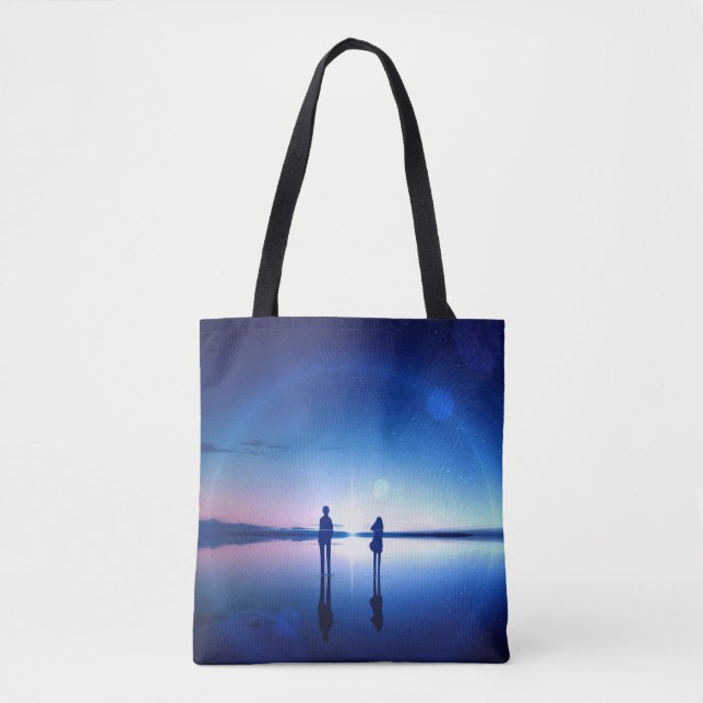 Bolso de tela con estampado integral (mediano) (Anverso)