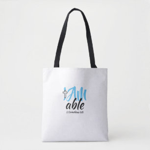Bolso de tela con estampado integral (mediano)