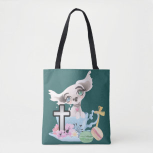 Bolso de tela con estampado integral (mediano)