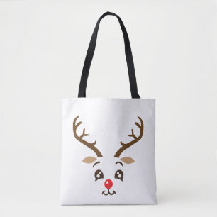 Bolso de tela con estampado integral (mediano)