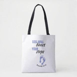 Bolso de tela con estampado integral (mediano)