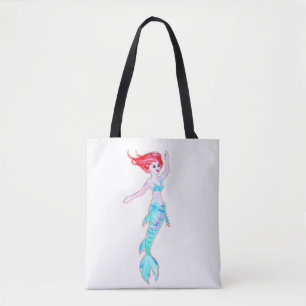 Bolso de tela con estampado integral (mediano)