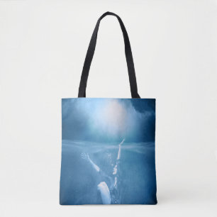 Bolso de tela con estampado integral (mediano)