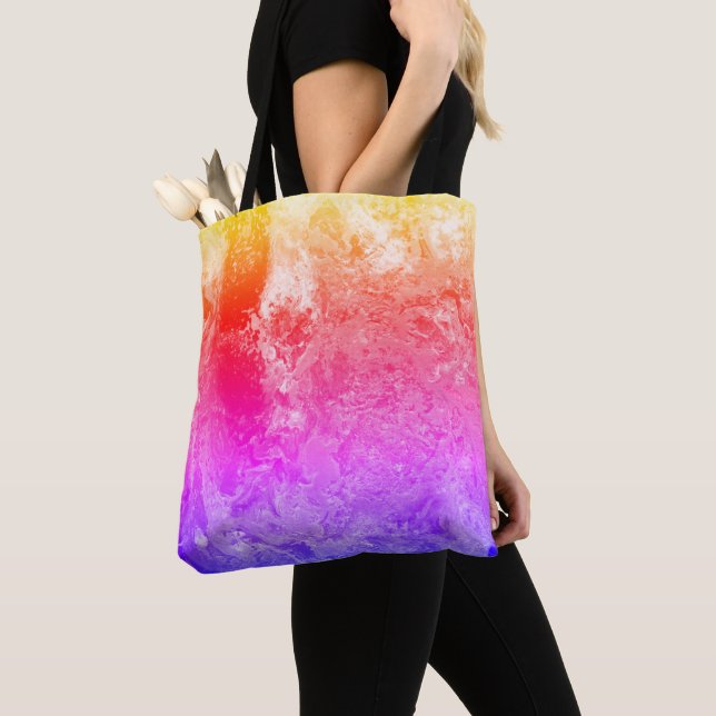 Bolso de tela con estampado integral (mediano) (Detalle)