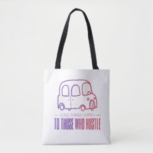 Bolso de tela con estampado integral (mediano)