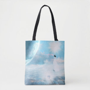 Bolso de tela con estampado integral (mediano)