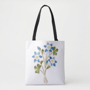 Bolso de tela con estampado integral (mediano)