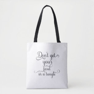 Bolso de tela con estampado integral (mediano)