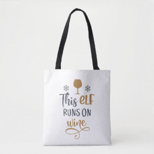 Bolso de tela con estampado integral (mediano)