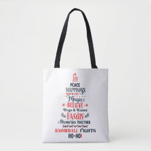Bolso de tela con estampado integral (mediano)