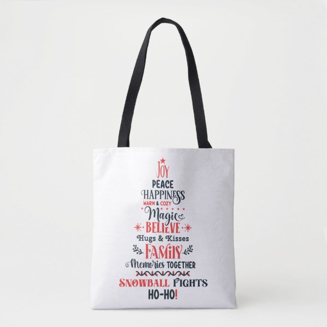 Bolso de tela con estampado integral (mediano) (Anverso)