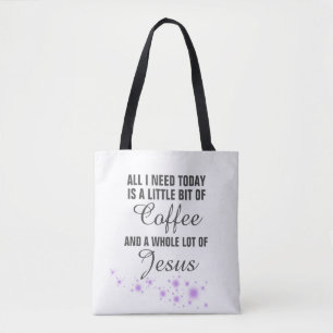 Bolso de tela con estampado integral (mediano)