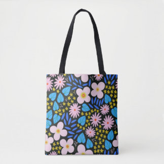 Bolso de tela con estampado integral (mediano)