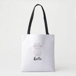Bolso de tela con estampado integral (mediano)