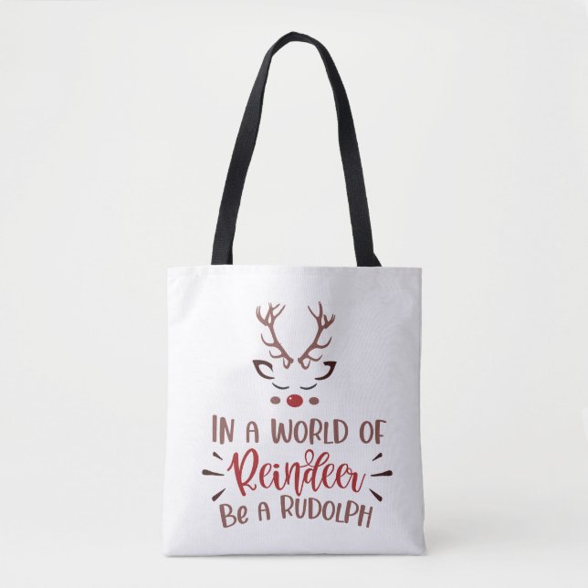 Bolso de tela con estampado integral (mediano) (Anverso)