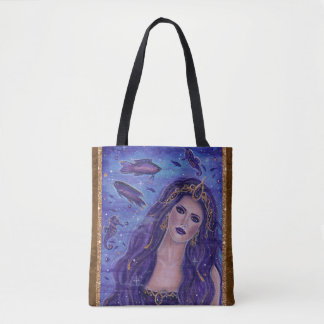 Bolso de tela con hechizo de sirena arte de fantas