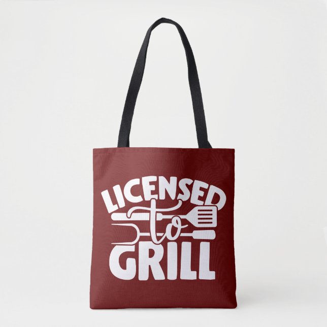 Bolso De Tela Con Licencia Para Grill (Anverso)